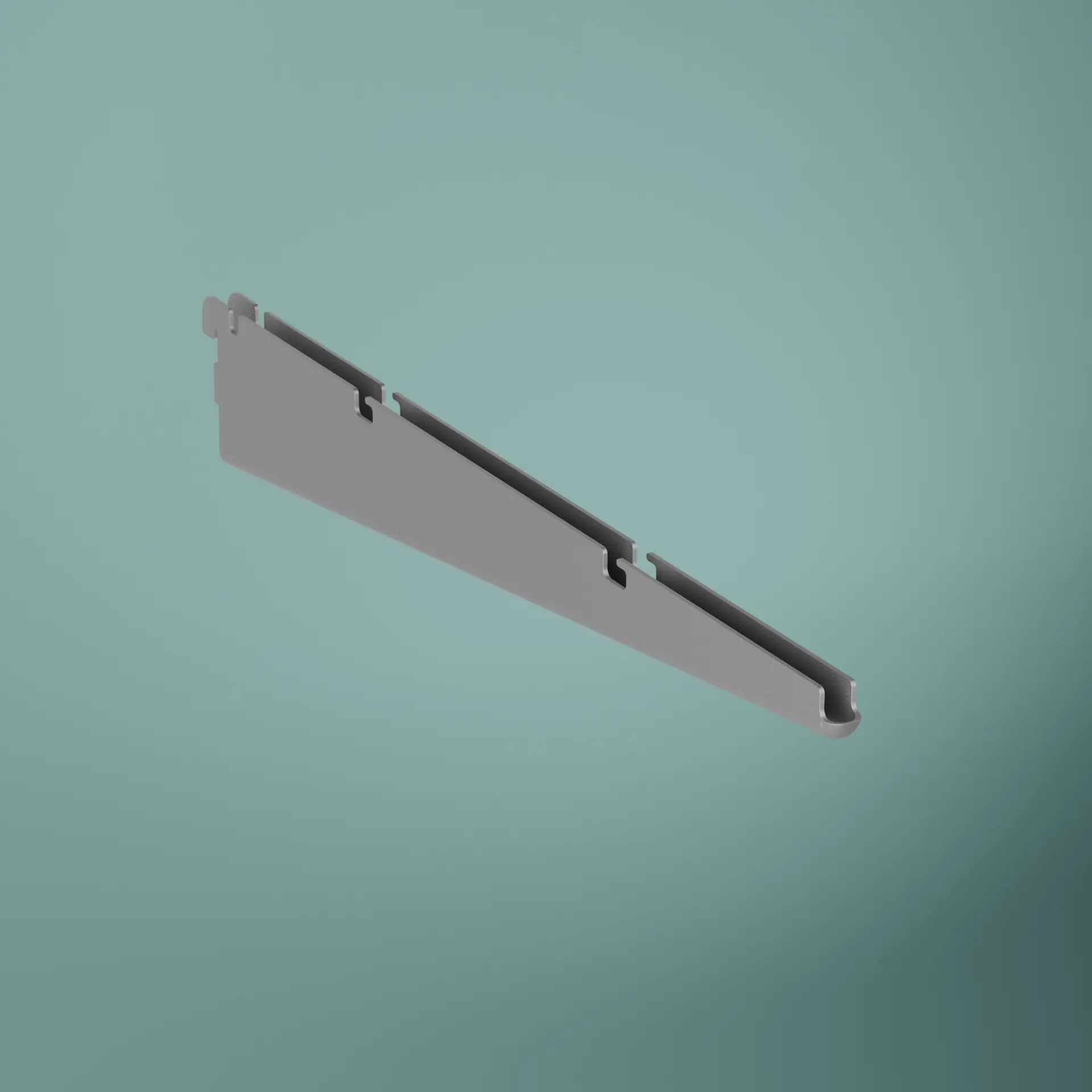 Konsol För Trådhylla Silver, 405x67mm