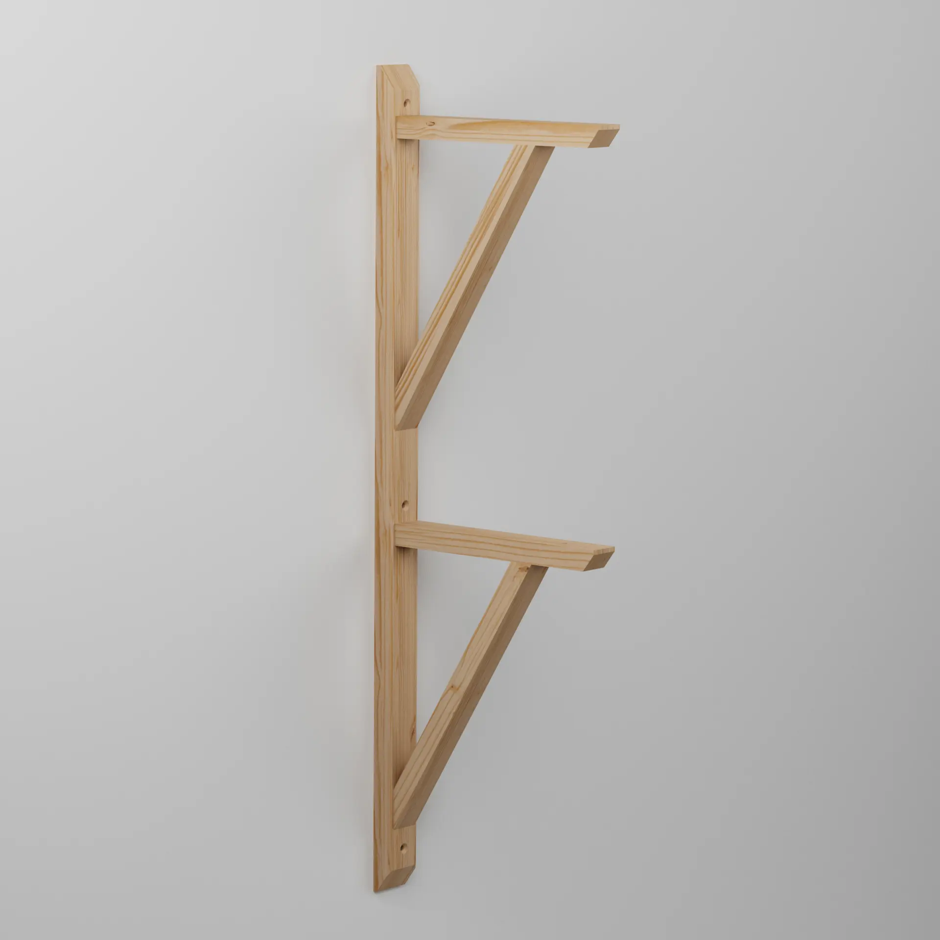 Konsol Tvilling Carl Obehandlad, Furu, 250x760mm