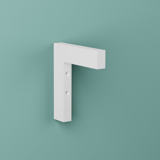 Konsol Viktor Vit, 145x160mm