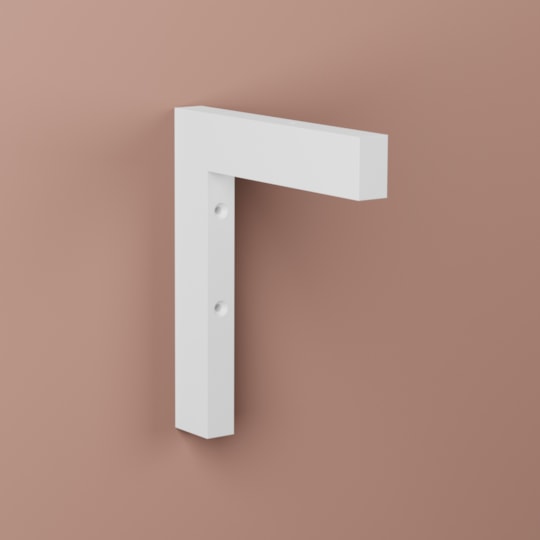 Konsol Viktor Vit, 180x200mm