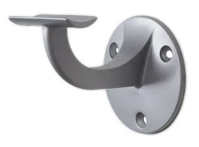 Ledstångskrok 739 Pulverlackerad Zink, Grå