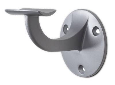 Ledstångskrok 739 Pulverlackerad Zink, Grå