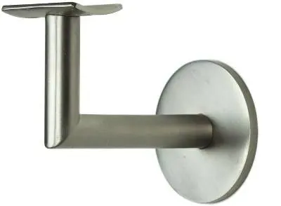 Ledstångskrok 740 Borstad Zink, Silver