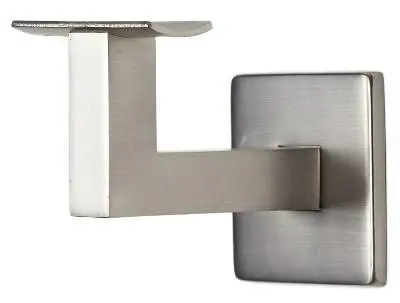 Ledstångskrok 742 Borstad Zink, Stål, Silver