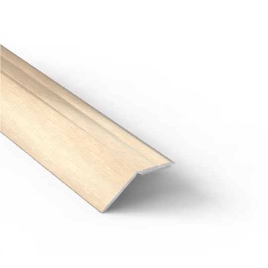 Nivålist Fix Vitkalkad ek Aluminium, 2000x45x16mm