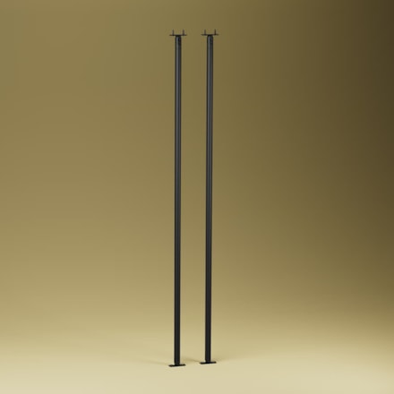 Räckespelare New York 1005mm, Aluminium, Svart