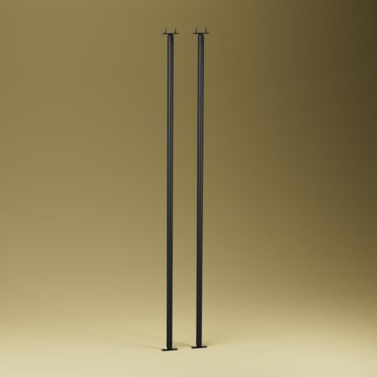 Räckespelare New York 1005mm, Aluminium, Svart