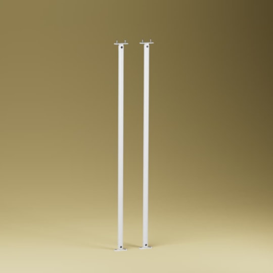 Räckespelare New York 782mm, Aluminium, Vit