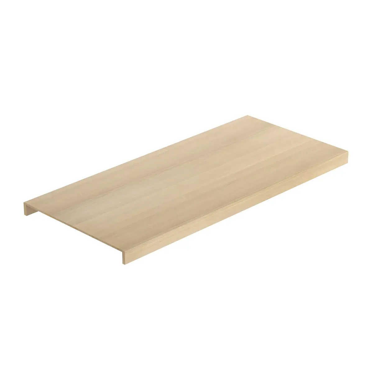 Dubbelsteg Premium Trapp Nordic White Lackad Ek, 1300x590x8mm