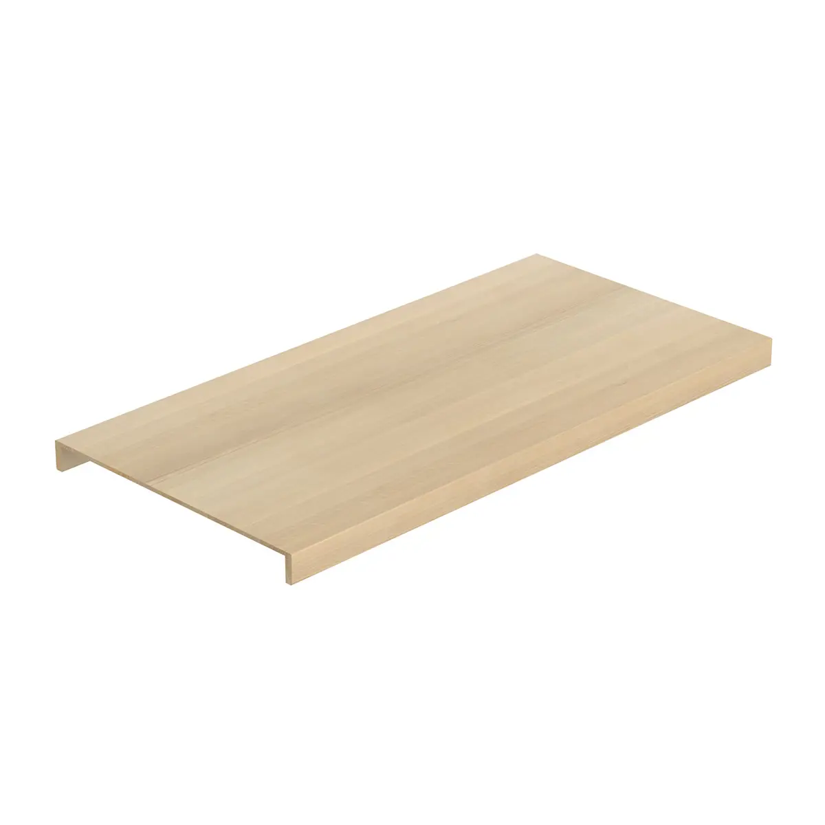 Dubbelsteg Premium Trapp Nordic White Lackad Ek, 1200x590x8mm