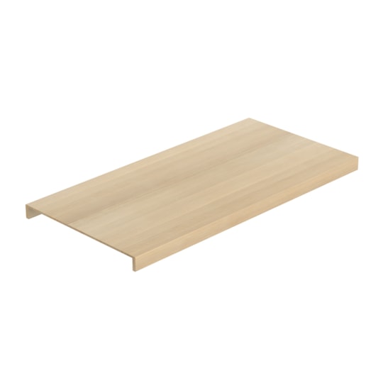 Dubbelsteg Premium Trapp Nordic White Lackad Ek, 1200x590x8mm