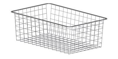 Trådback Mini Silver, 427x427x185mm