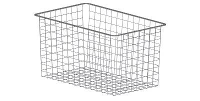 Trådback Silver, 527x527x185mm