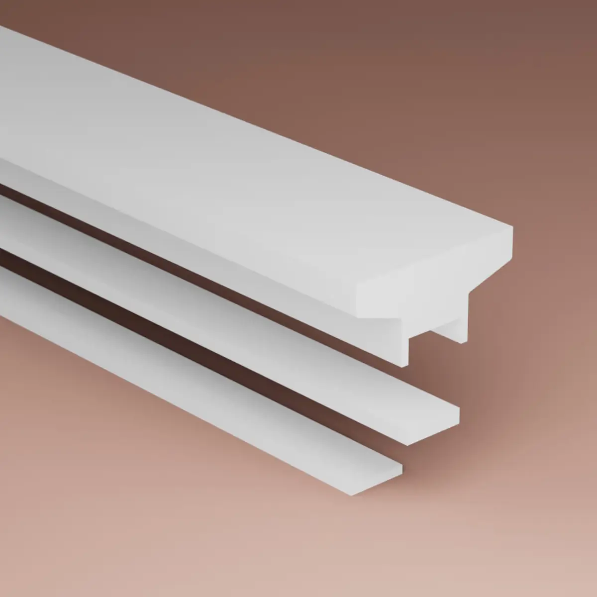 Underliggare Stockholm Mdf, Vit, 2000mm