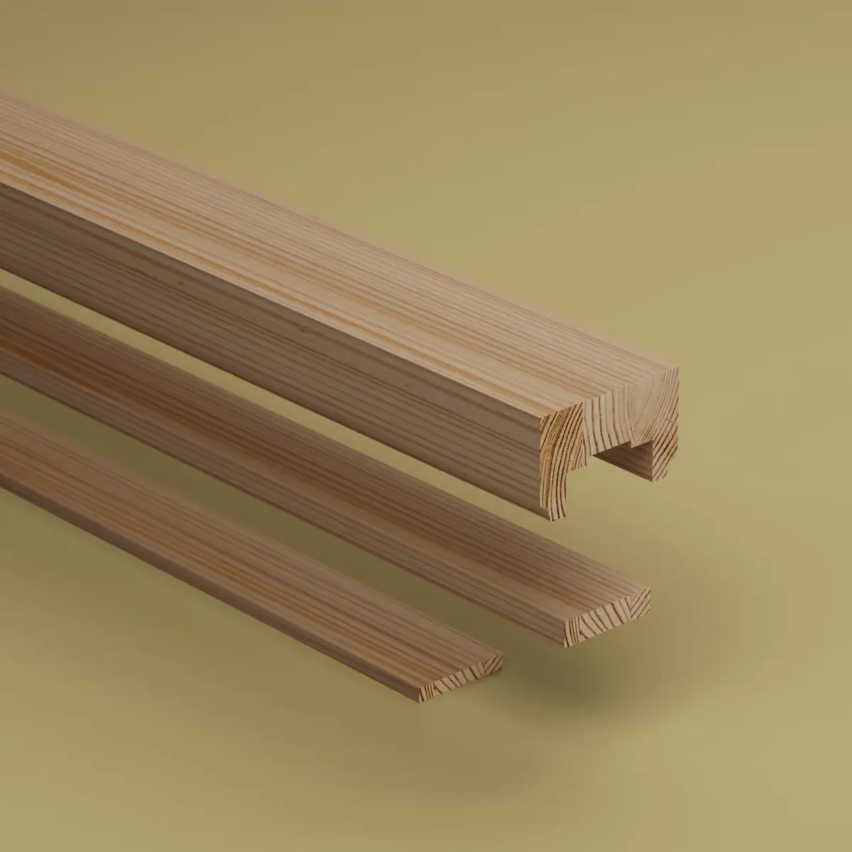 Underliggare Furu, Obehandlad, 2300mm