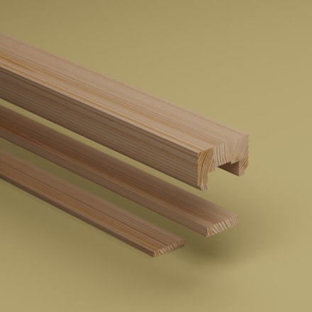 Underliggare Furu, Obehandlad, 2300mm