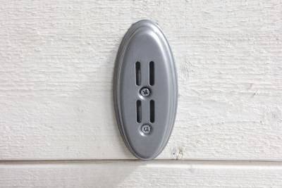 Väggfäste Singel Oval Silver, Stål