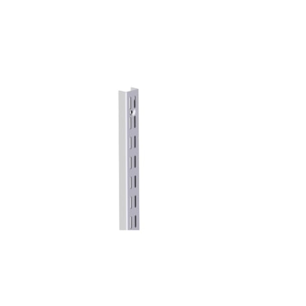 Väggskena 3 Skruvhål Vit, Stål, 710mm, 25mm