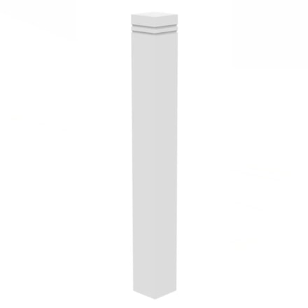 Ändstolpe Stockholm Mdf, Vit, 1200mm