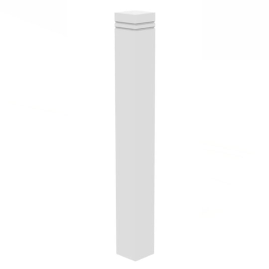 Ändstolpe Stockholm Mdf, Vit, 1200mm