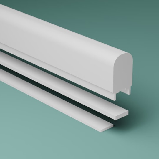 Överliggare Stockholm Mdf, Vit, 2000x60mm