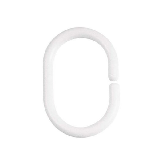 Draperiringar C-minor White, 12st