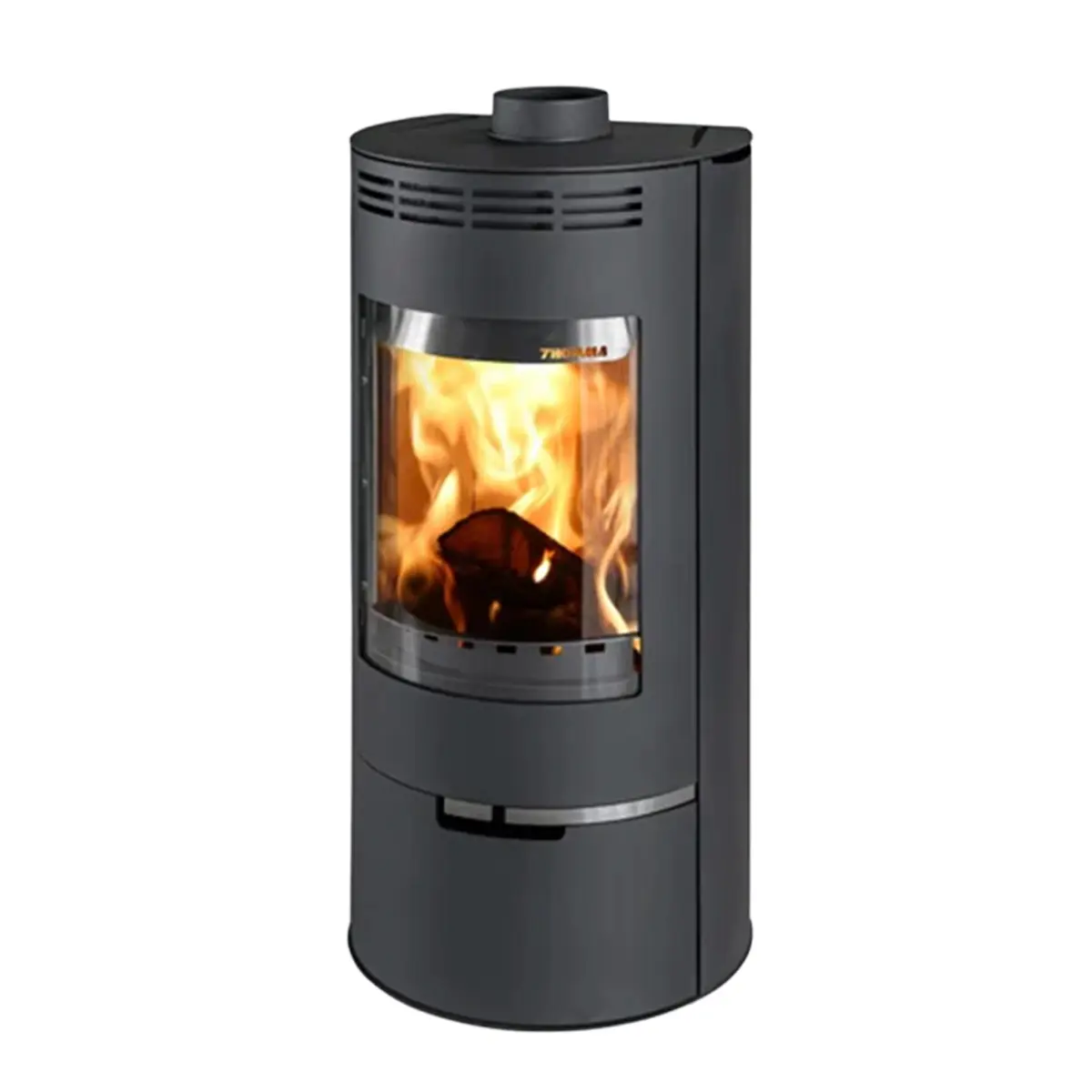 Braskamin Andorra Svart