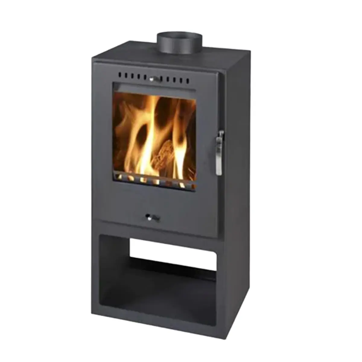 Braskamin Skal KE Svart