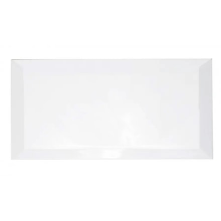Kakel Blanco Biselado Brillo Vit, 10x20cm