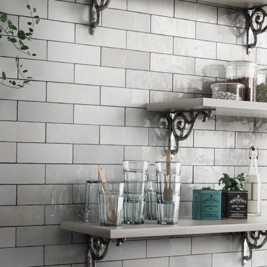 Kakel Artisan Vit, 6.5x20cm, Blank