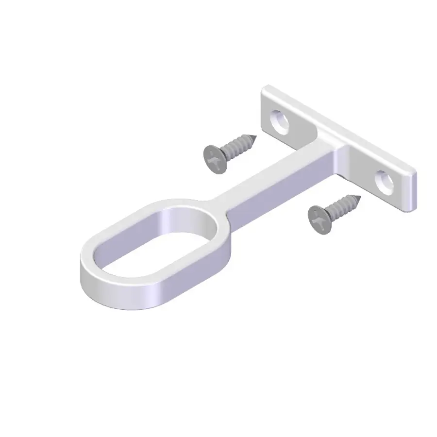 Mittfäste för Klädstång Vit