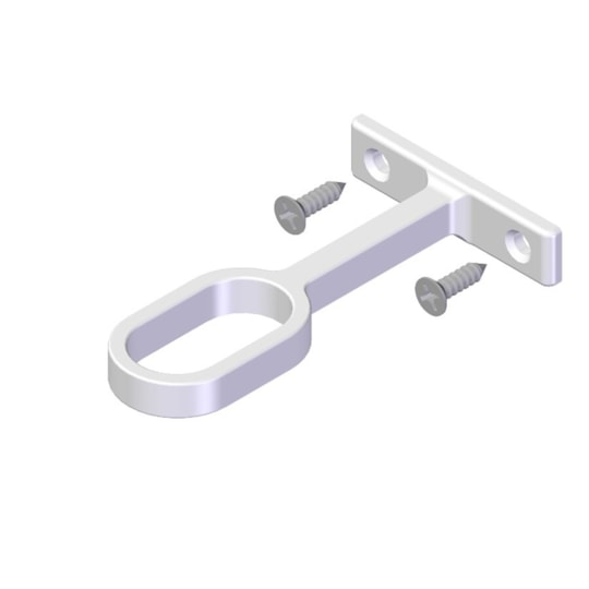 Mittfäste för Klädstång Vit