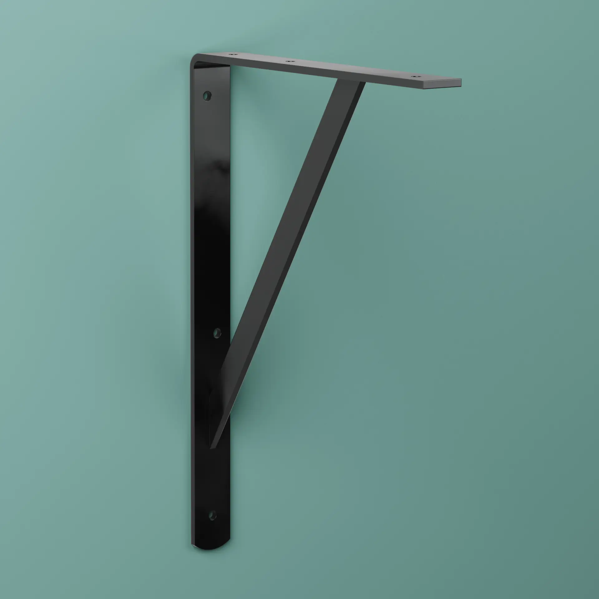 Konsol Carl Svart, Metall, 250x350mm