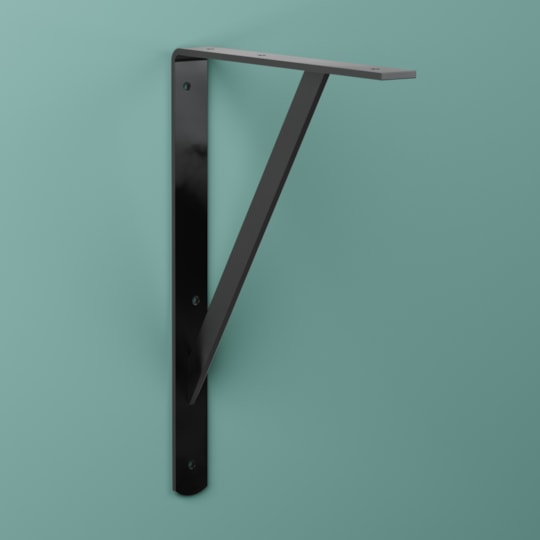 Konsol Carl Svart, Metall, 250x350mm