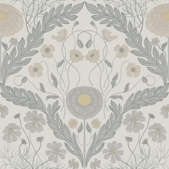 Tapet Blomstermåla Marguerite 51000