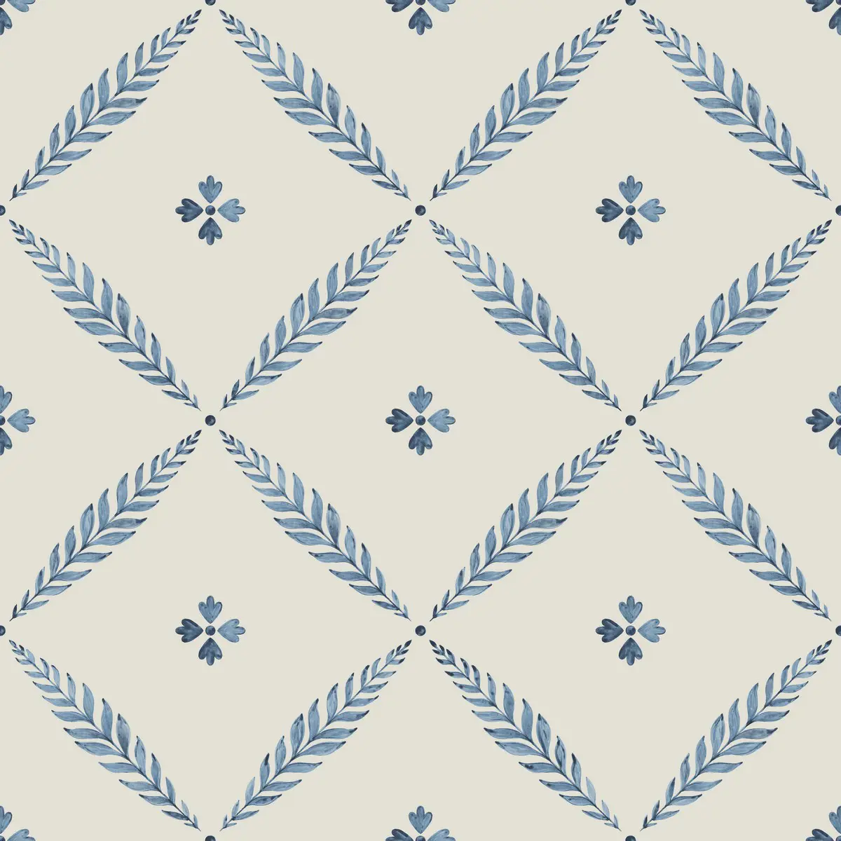 Tapet Blomstermåla Henry 51023