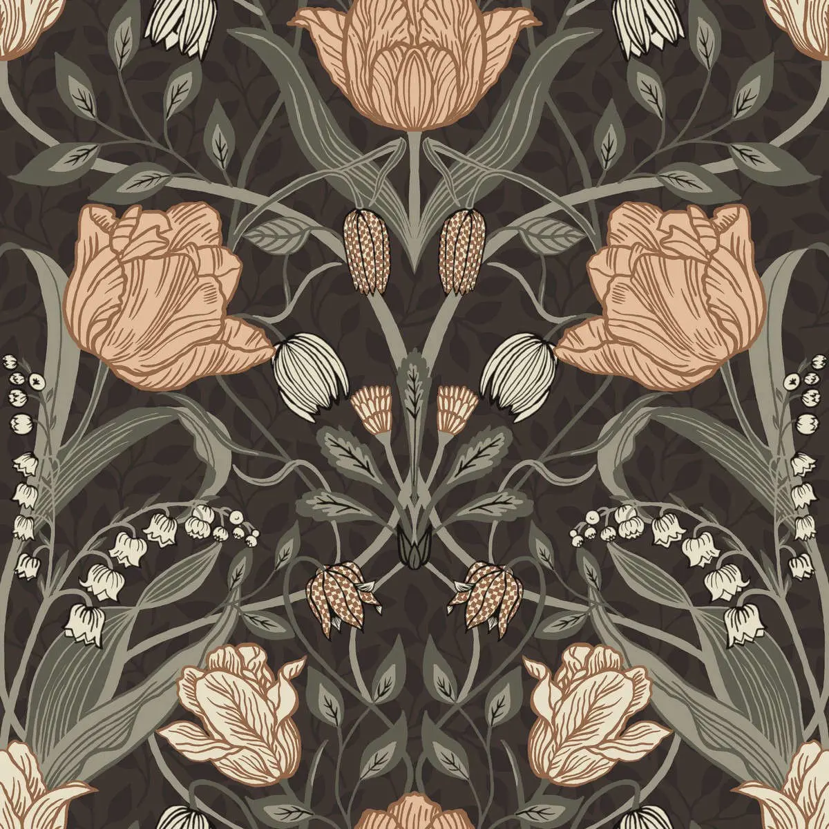 Tapet Grönhaga Filippa 44107