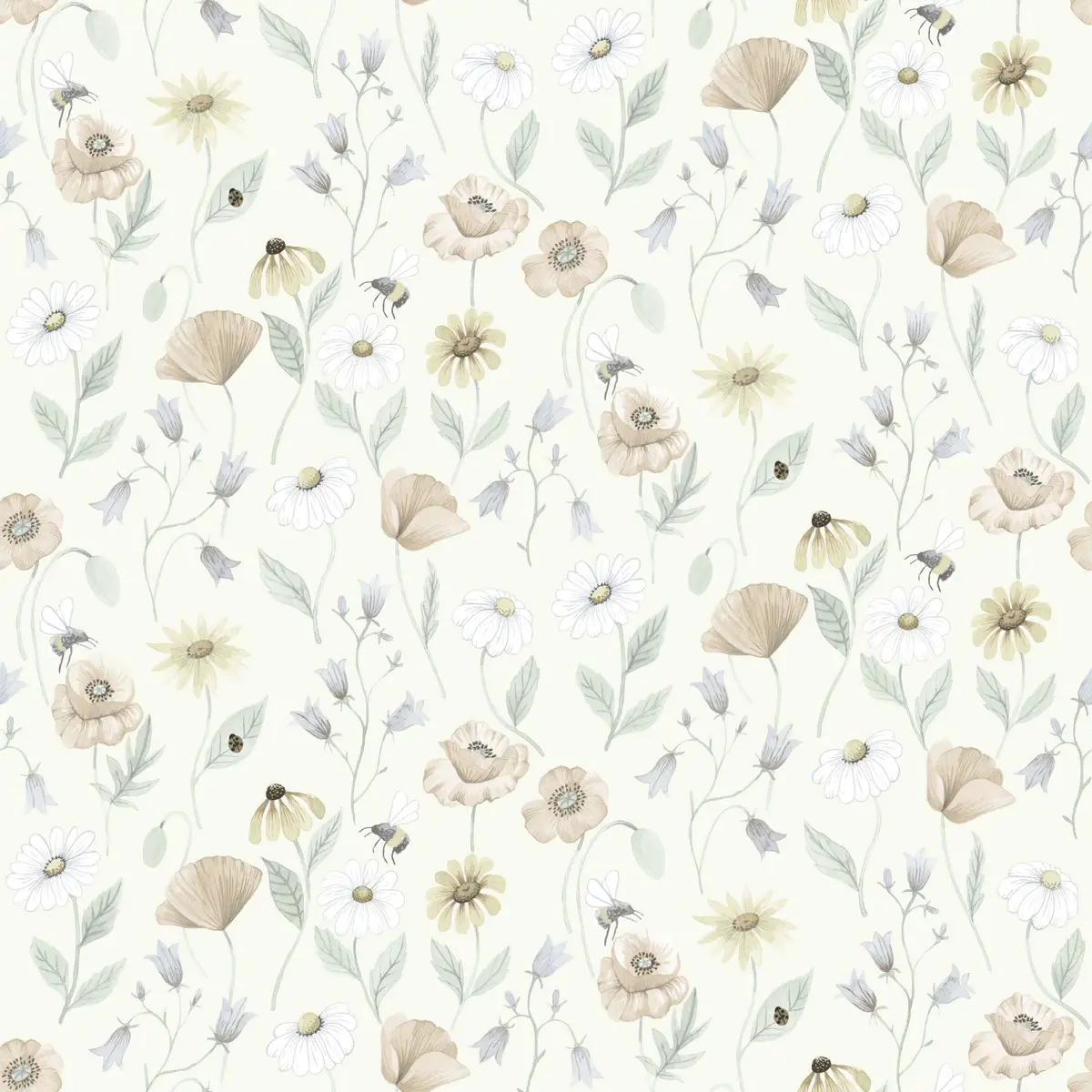 Tapet Rosenlycka Blåklocka 43101