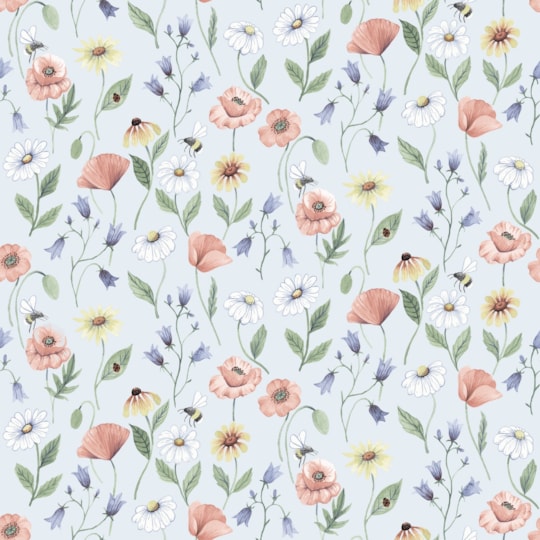 Tapet Rosenlycka Blåklocka 43104