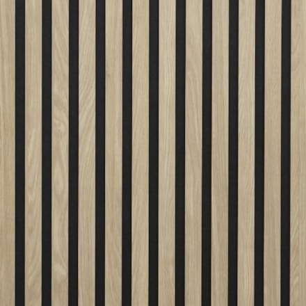 Akustikpanel 12 Ribbor 2780x615x20mm, Oljad Ek
