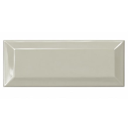 Kakel Light Grey Biselado Brillo Ljusgrå, 7.5x15cm, Blank