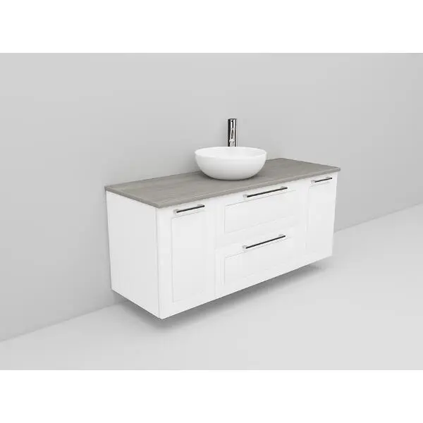 Badrumsmöbel Flexline Modell 157 120cm, Vit, Ram