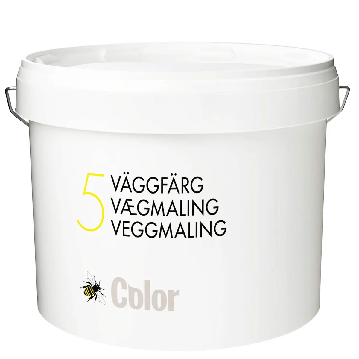 Väggfärg 5 Helmatt, Vit, 10L