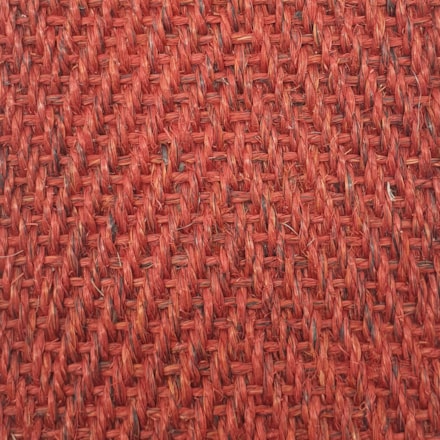 Heltäckningsmatta Sisal Havanna 361 400cm, Röd