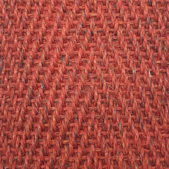 Heltäckningsmatta Sisal Havanna 361 400cm, Röd