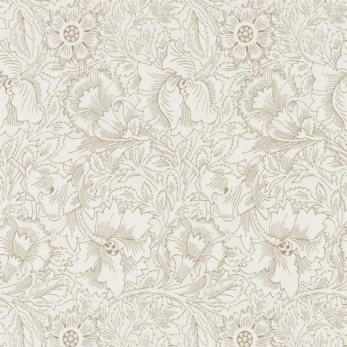 Tapet Morris Pure Pure Poppy Dmpu216035