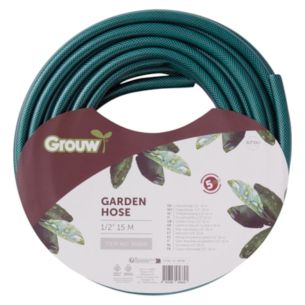 Trädgårdsslang 1/2" Grön, 15m