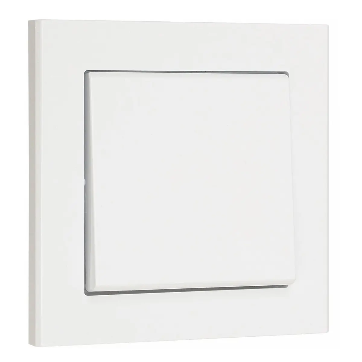 Strömbrytare Optima Vit, 1-pol, Trapp