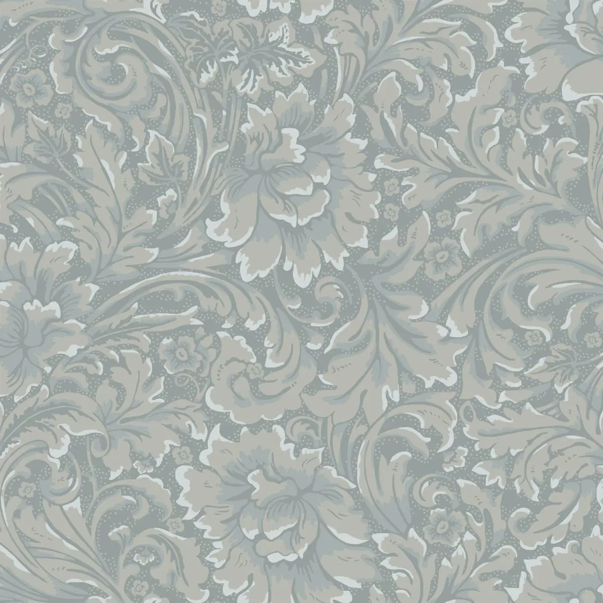 Tapet Flora Idun Gråblå 535-03