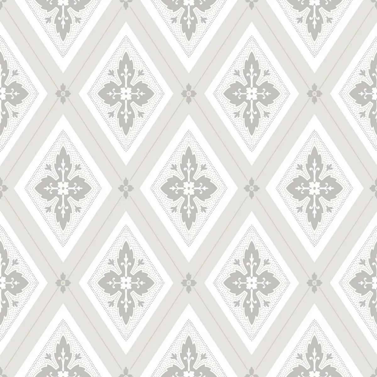Tapet Flora Astrid, Grå 692-05